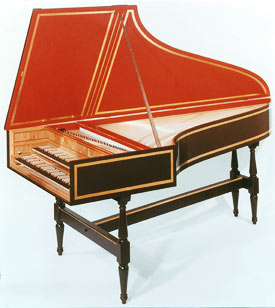 Small German Double Harpsichord