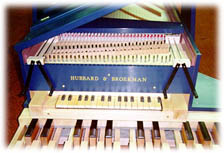 Another view of the pedal harpsichord
